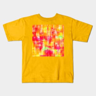 Random Intersections in Red Orange Yellow Green and White Kids T-Shirt